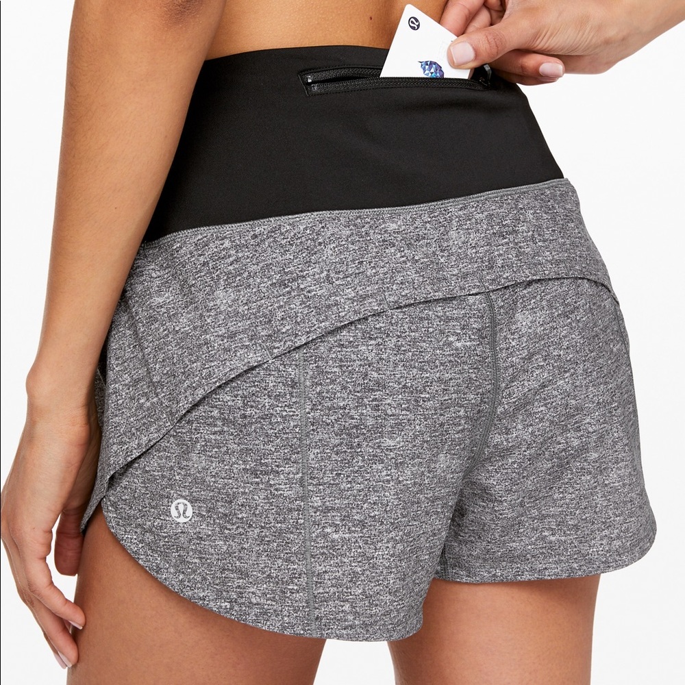 Lululemon Speed Up Short Long  4" size 4